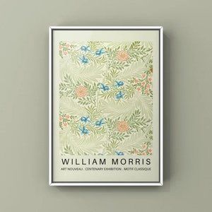 William Morris vintage floral pattern art decor wall art print for home decor